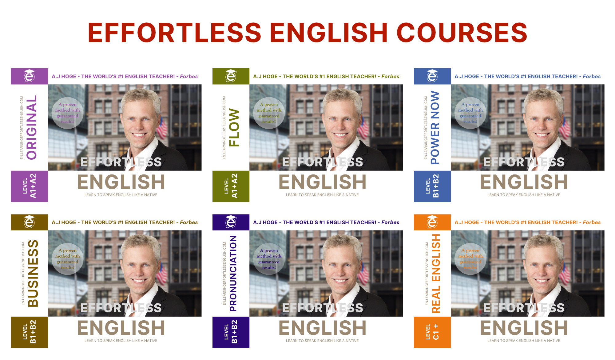 Effortless English official fee schedule 